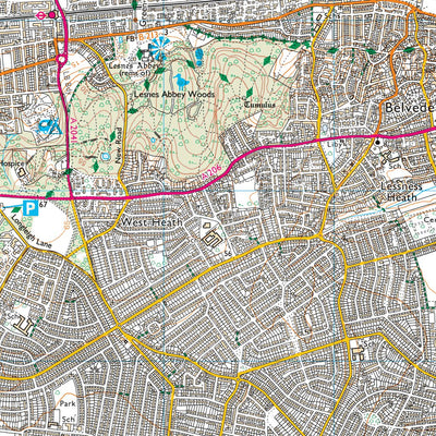 UK Topographic Maps Upminster Ward 1 (1:25,000) digital map
