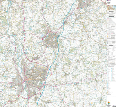 UK Topographic Maps Upton Snodsbury Ward 1 (1:25,000) digital map