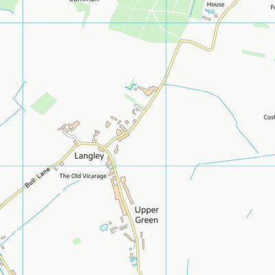 UK Topographic Maps Uttlesford District (TL43) digital map