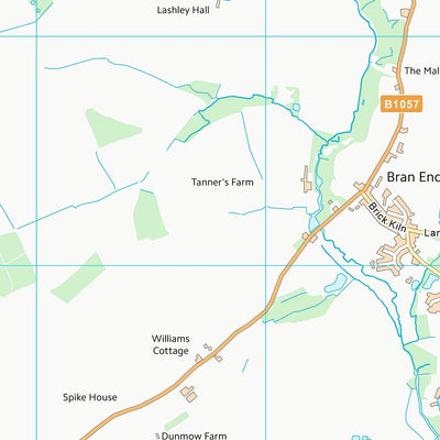 UK Topographic Maps Uttlesford District (TL62) digital map