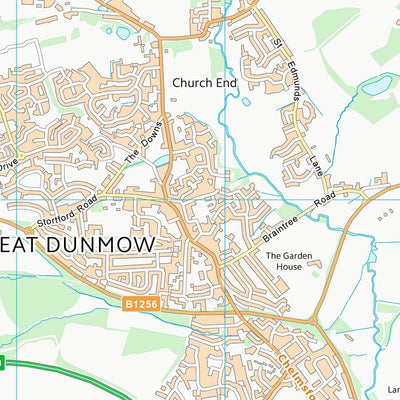 UK Topographic Maps Uttlesford District (TL62) digital map
