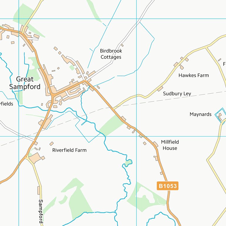 Uttlesford District (TL63) Map by UK Topographic Maps | Avenza Maps