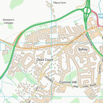 UK Topographic Maps Vale of White Horse District (SP40) digital map