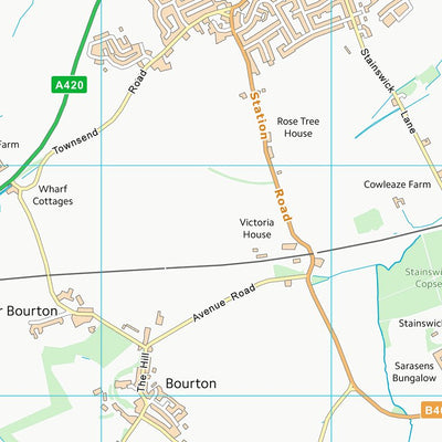 UK Topographic Maps Vale of White Horse District (SU28) digital map
