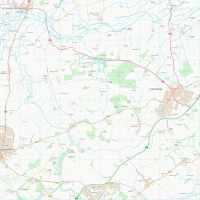 UK Topographic Maps Vale of White Horse District (SU29) digital map