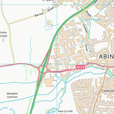 UK Topographic Maps Vale of White Horse District (SU49) digital map
