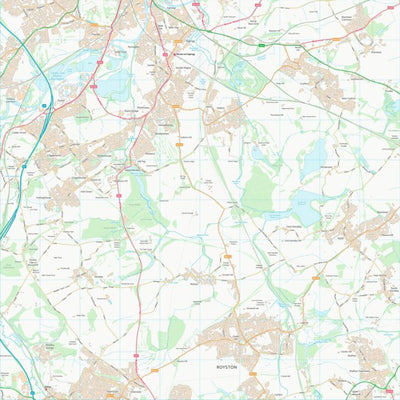 UK Topographic Maps Wakefield District (B) (SE31) digital map