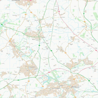 UK Topographic Maps Wakefield District (B) (SE41) digital map
