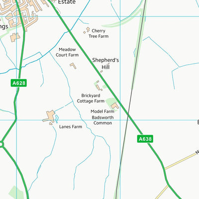 UK Topographic Maps Wakefield District (B) (SE41) digital map