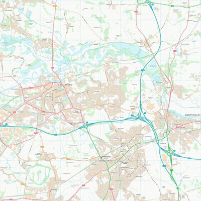 UK Topographic Maps Wakefield District (B) (SE42) digital map
