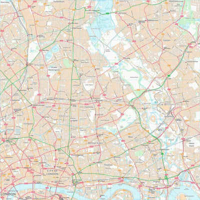 UK Topographic Maps Waltham Forest London Boro (TQ38) digital map