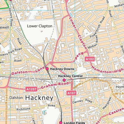 UK Topographic Maps Waltham Forest London Boro (TQ38) digital map