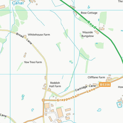 UK Topographic Maps Warrington (B) (SJ68) digital map