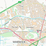 UK Topographic Maps Warwick District (SP26) digital map