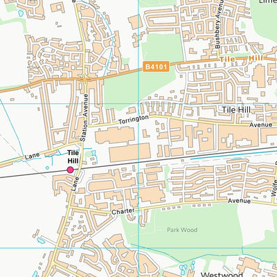 UK Topographic Maps Warwick District (SP27) digital map