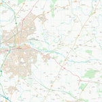 UK Topographic Maps Warwick District (SP36) digital map