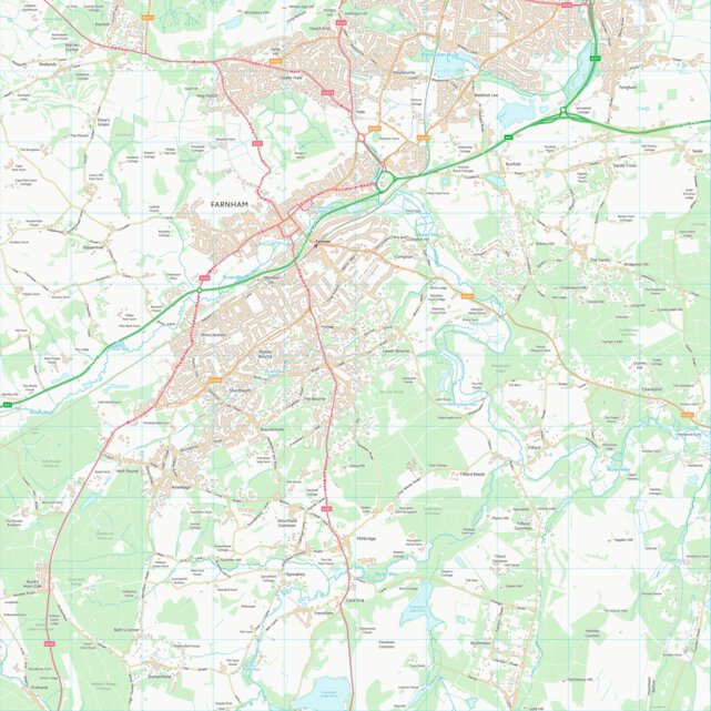 Waverley District (B) (SU84) Map by UK Topographic Maps | Avenza Maps