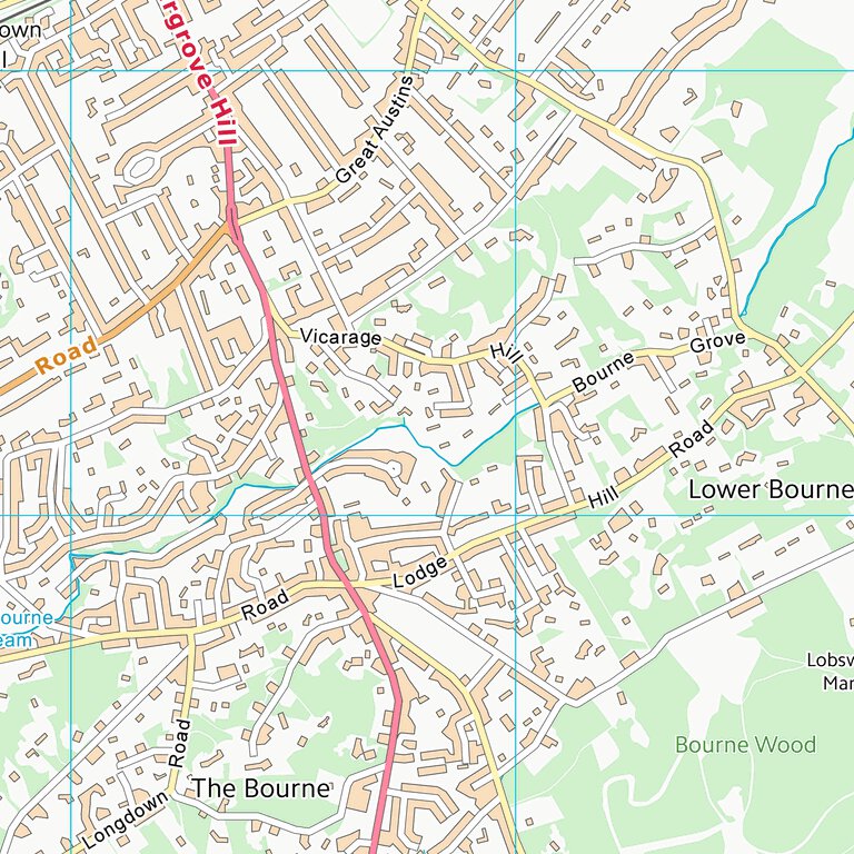 Waverley District (B) (SU84) Map by UK Topographic Maps | Avenza Maps