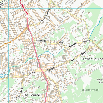 UK Topographic Maps Waverley District (B) (SU84) digital map