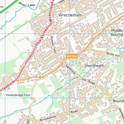 UK Topographic Maps Waverley District (B) (SU84) digital map