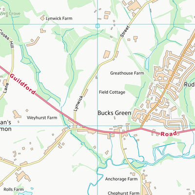 UK Topographic Maps Waverley District (B) (TQ03) digital map