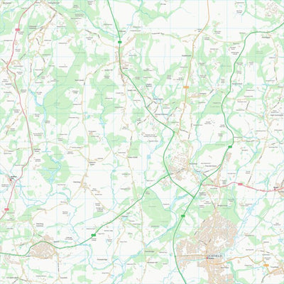 UK Topographic Maps Wealden District (TQ42) digital map