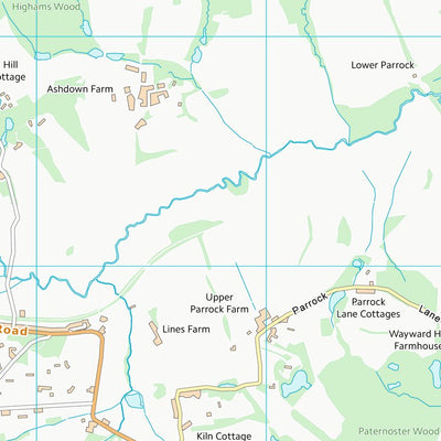 UK Topographic Maps Wealden District (TQ43) digital map