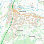 UK Topographic Maps Wealden District (TQ43) digital map