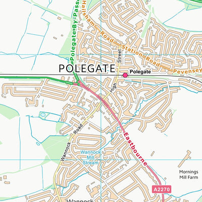 UK Topographic Maps Wealden District (TQ50) digital map