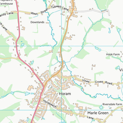 UK Topographic Maps Wealden District (TQ51) digital map