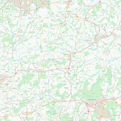 UK Topographic Maps Wealden District (TQ52) digital map