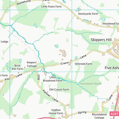 UK Topographic Maps Wealden District (TQ52) digital map