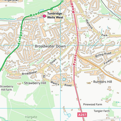 UK Topographic Maps Wealden District (TQ53) digital map