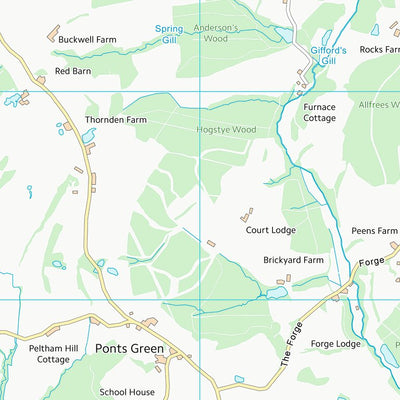 UK Topographic Maps Wealden District (TQ61) digital map