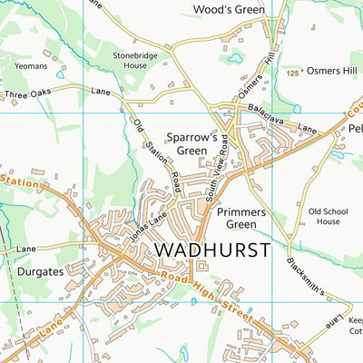 UK Topographic Maps Wealden District (TQ63) digital map