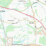 UK Topographic Maps Welwyn Hatfield District (B) (TL20) digital map