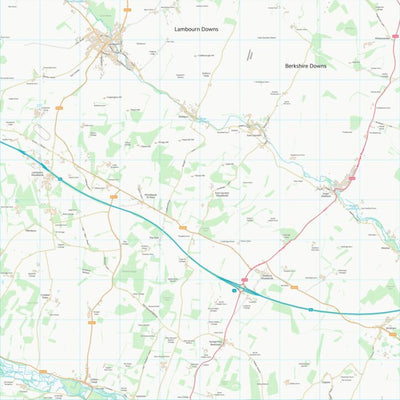 UK Topographic Maps West Berkshire (SU37) digital map