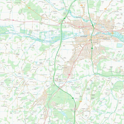 UK Topographic Maps West Berkshire (SU46) digital map