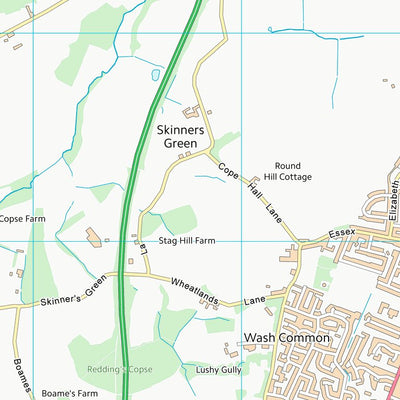 UK Topographic Maps West Berkshire (SU46) digital map