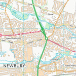UK Topographic Maps West Berkshire (SU46) digital map