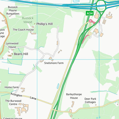UK Topographic Maps West Berkshire (SU47) digital map