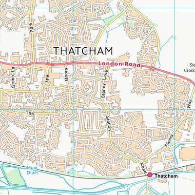 UK Topographic Maps West Berkshire (SU56) digital map