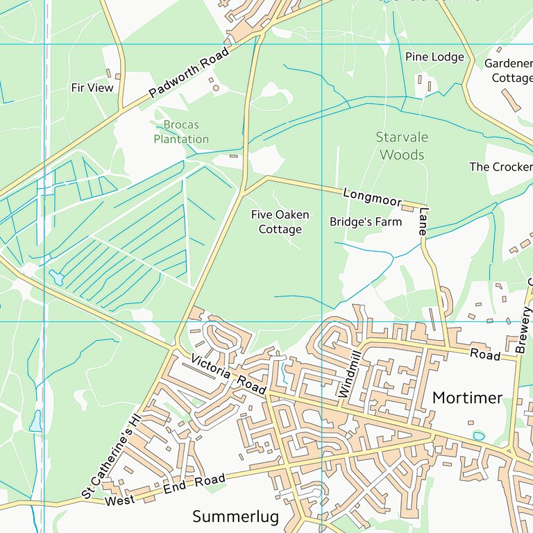Map Curridge West Berkshire (SU66) Map by UK Topographic Maps | Avenza Maps
