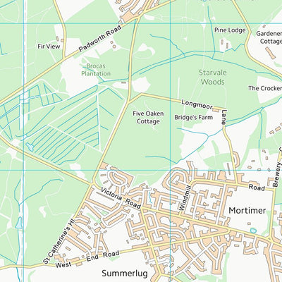 UK Topographic Maps West Berkshire (SU66) digital map