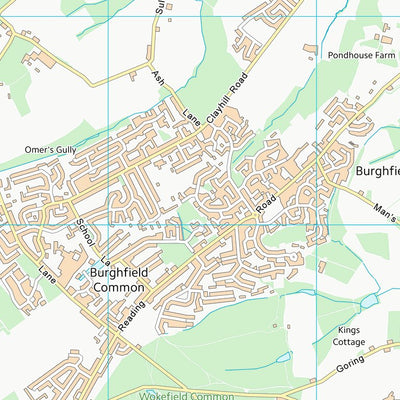 UK Topographic Maps West Berkshire (SU66) digital map