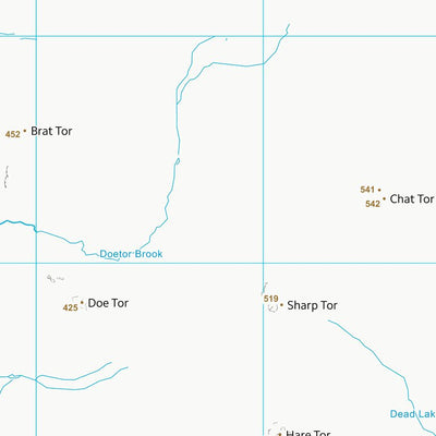 UK Topographic Maps West Devon District (B) (SX58) digital map