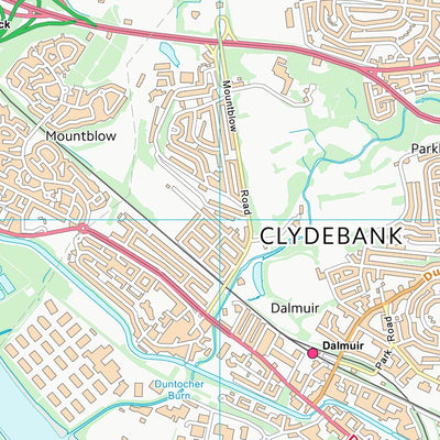 UK Topographic Maps West Dunbartonshire (NS47) digital map