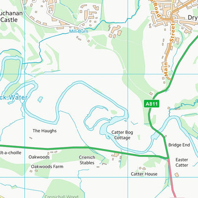 UK Topographic Maps West Dunbartonshire (NS48) digital map
