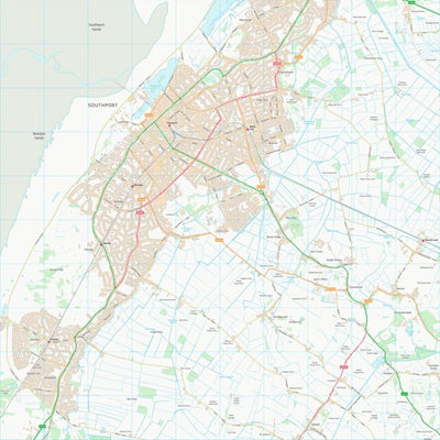 UK Topographic Maps West Lancashire District (B) (SD31) digital map