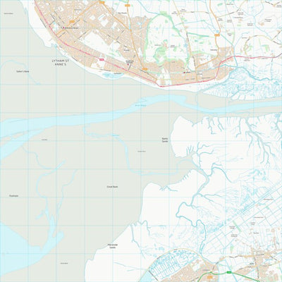 UK Topographic Maps West Lancashire District (B) (SD32) digital map